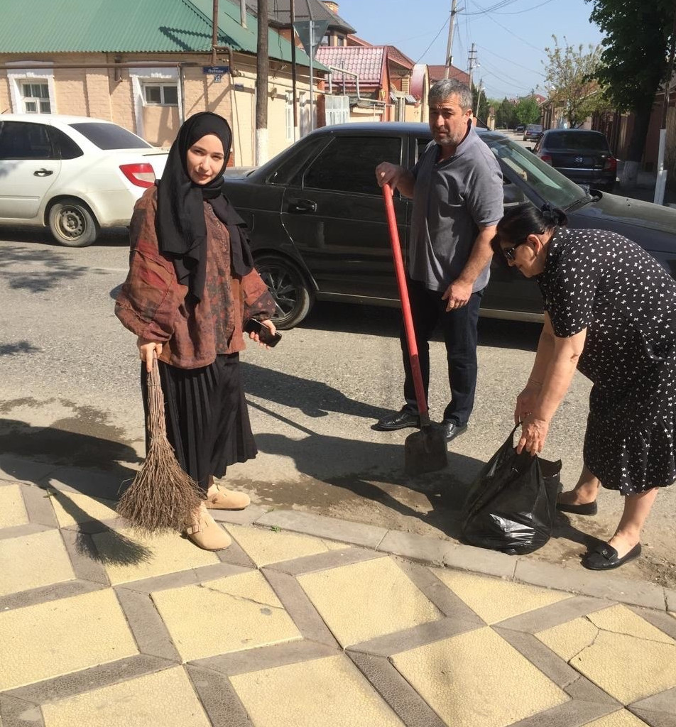 Участие в общереспубликанском субботнике