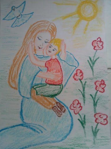 Выставка рисунков "Пусть всегда будет мама"